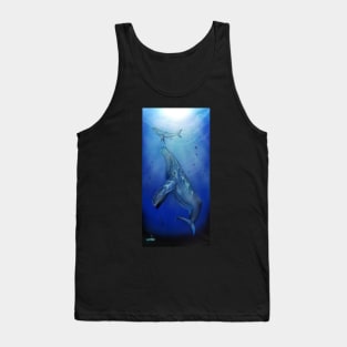 Humpback whales mother and baby Tank Top